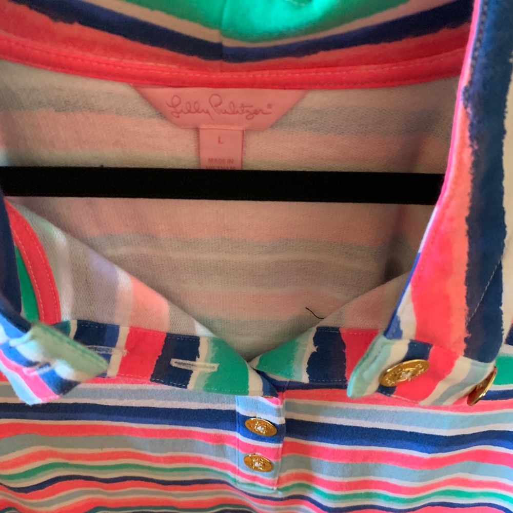 Lilly Pulitzer ladies size Large quarter zip